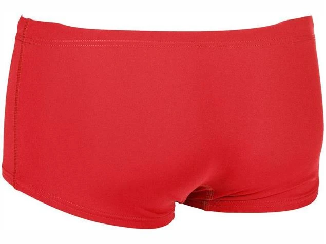 Arena Solid Squared Short Badehose Low Waist - 3 Red/white - Image 2