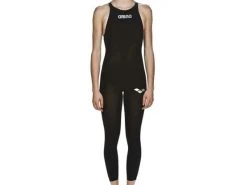 Arena Powerskin R-EVO+ Open Water Women Wettkampfanzug Full Body, Closed Back - 28 Black/fluo Yellow