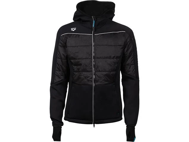 Arena Team Line Unisex F/Z Half-Quildet Wärmejacke 004915 - XS Black 2 Arena Team Line Unisex F/Z Half-Quildet Wärmejacke 004915 - XS Black