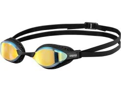 Arena Air-Speed Mirror Schwimmbrille - Black/yellow Copper