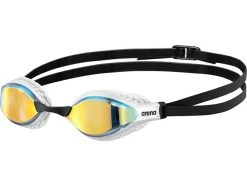 Arena Air-Speed Mirror Schwimmbrille - White/yellow Copper