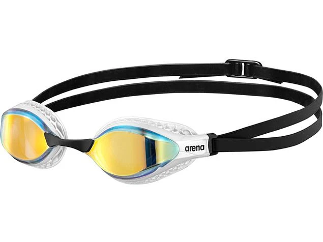 Arena Air-Speed Mirror Schwimmbrille - White/yellow Copper