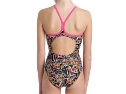 Arena Allover Mädchen Badeanzug Light Drop Back - 128 Freak Rose/black Multi -Arena Online Allover20Madchen20Badeanzug ldp freakrose 4