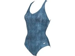 Arena Bodylift Cleopatra Badeanzug Criss Cross Back, C Cup - 44 Denim