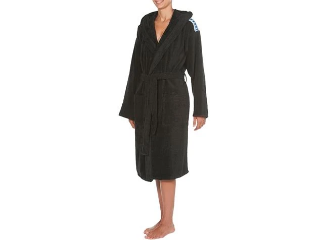Arena Core Soft Robe Bademantel - S Black/white - Image 4