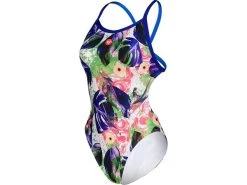 Arena Crazy Arena Badeanzug Criss Cross Back - 32 Neon Blue/multi