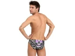 Arena Crazy King Skull Brief Badehose - 3 Black/white Multi -Arena Online Crazy20King20Skull20Brief20Badehose 4