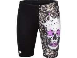 Arena Crazy King Skull Jammer Badehose - 2 Black/white Multi