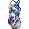 Arena Crazy Mädchen Badeanzug New Swim Pro Back - 116 Neon Blue/multi