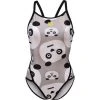 Arena Crazy Panda Back Badeanzug Super Fly - 34 Black/white Multi