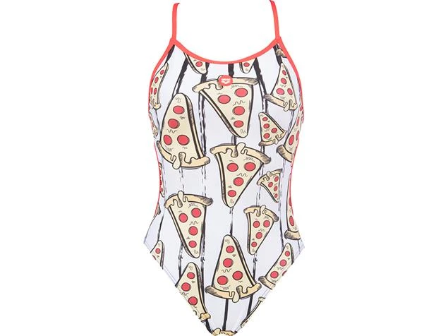 Arena Crazy Pizza Badeanzug Lace Back - 36 Black/fluo Red 4 Arena Crazy Pizza Badeanzug Lace Back - 36 Black/fluo Red – Bild 2
