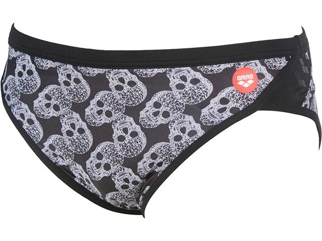 Arena Crazy Pop Skulls Brief Badehose - 3 Black/multi