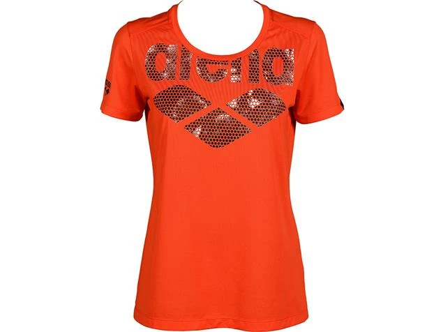 Arena Damen T-Shirt Logo Cool - L Floreale