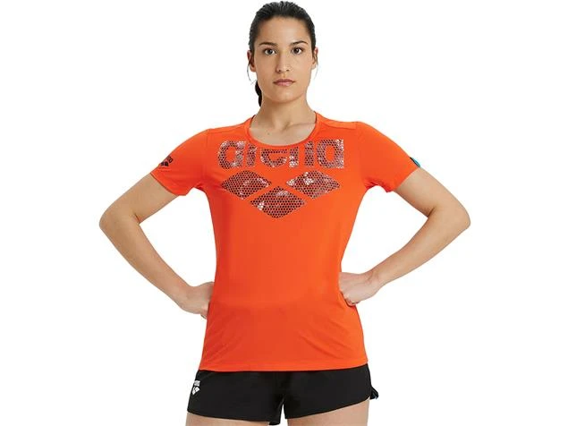 Arena Damen T-Shirt Logo Cool - L Floreale – Bild 3