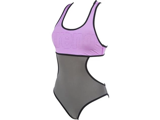 Arena Duo Reversible Badeanzug Racer Back - 36 Shark/provenza/black