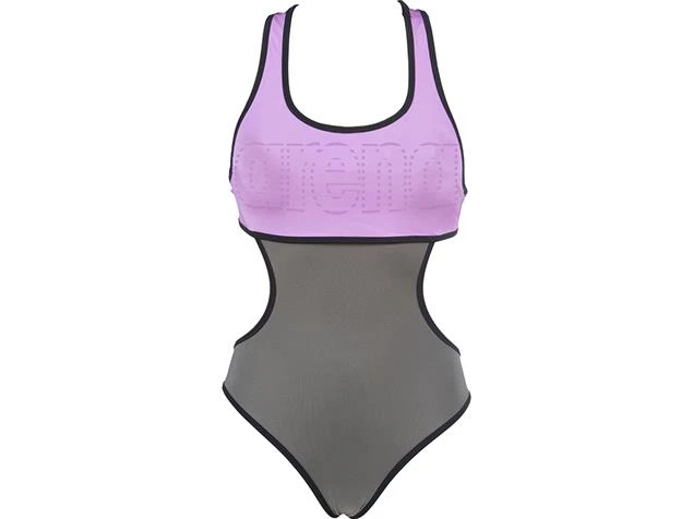 Arena Duo Reversible Badeanzug Racer Back - 36 Shark/provenza/black – Bild 2