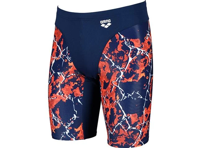 Arena Earth Texture Jammer Badehose - 7 Navy/red Multi