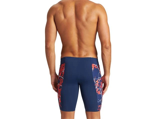 Arena Earth Texture Jammer Badehose - 7 Navy/red Multi - Image 4