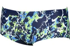 Arena Earth Texture Low Waist Badehose - 3 Navy/soft Green Multi