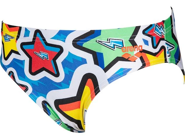 Arena Frolic Jungen Brief Badehose - 140 Royal/multi