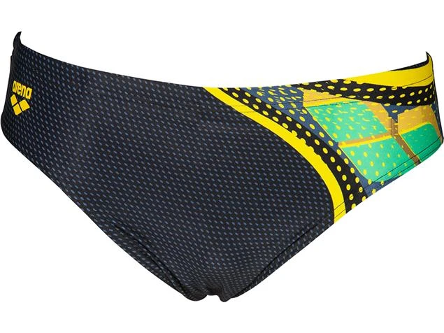 Arena Galactic Brief Badehose - 4 Black/shark - Image 2