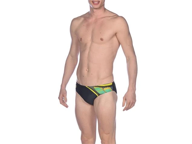 Arena Galactic Brief Badehose - 4 Black/shark - Image 4