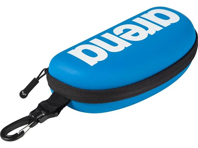 Arena Goggle Case Schwimmbrillen Box Brillentasche - Cyan/white