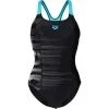 Arena Graphic Badeanzug Bustier New Swim Pro Back - 42 Black/martinica