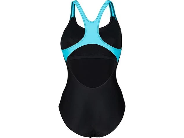 Arena Graphic Badeanzug Bustier New Swim Pro Back - 42 Black/martinica - Image 2