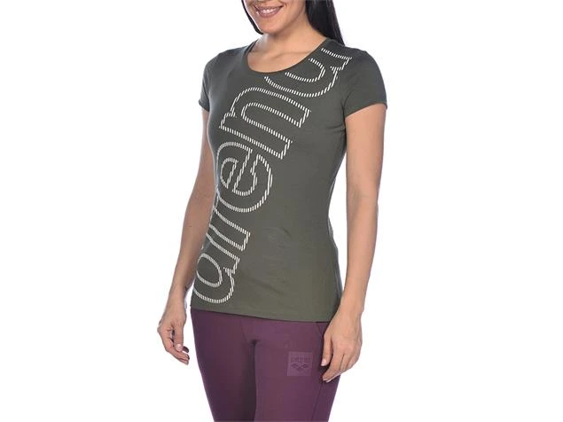 Arena Gym Damen Tee Logo Driven T-Shirt - S Olive Green 5 Arena Gym Damen Tee Logo Driven T-Shirt - S Olive Green – Bild 3