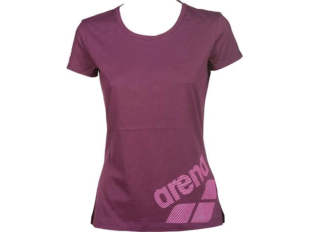 Arena Gym Damen Tee Logo Driven T-Shirt - S Red Wine