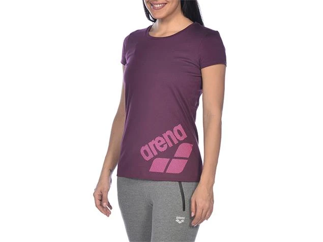 Arena Gym Damen Tee Logo Driven T-Shirt - S Red Wine - Image 3