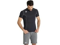 Arena Herren Panel T-Shirt - XL Black/black -Arena Online Herren20Panel20T Shirtte blak 3
