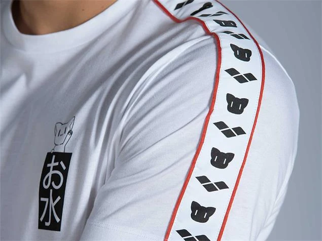 Arena Herren Team Mizu T-Shirt - L White/black - Image 2