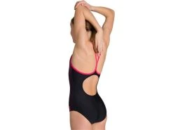 Arena Highlight Mädchen Badeanzug Light Drop Back - 116 Black/fluo Red -Arena Online Highlight20Madchen20Badeanzug blackfluored 5