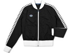 Arena Icons Damen Relax IV Team Jacket - S Shiny Black/white/black