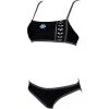 Arena Icons Bandeau Schwimmbikini - 36 Black/asphalt