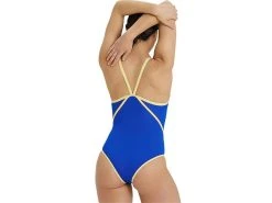 Arena Icons Swimsuit Badeanzug Super Free Back - 42 Neon Blue/butter -Arena Online Icons20Swimsuit20Badeanzug neonblueblutter 4