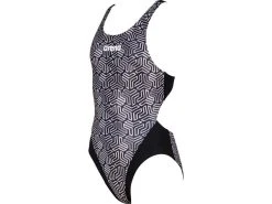 Arena Kikko Mädchen Badeanzug Swim Tech Back - 128 Black/black Multi