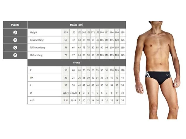 Arena Galactic Brief Badehose - 4 Black/shark - Image 6