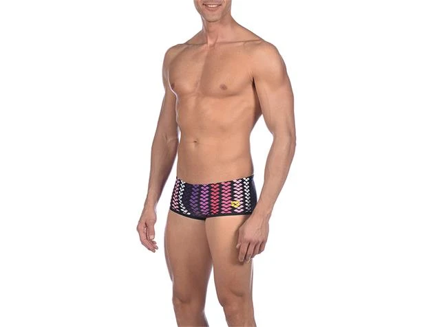 Arena ONE Logo Stripe Low Waist Badehose - 1 Black/multi - Image 4