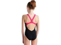 Arena Placement Mädchen Badeanzug New V Back - 128 Black/freak Rose -Arena Online Placement20Madchen20Badeanzug bkfrkrosa 4