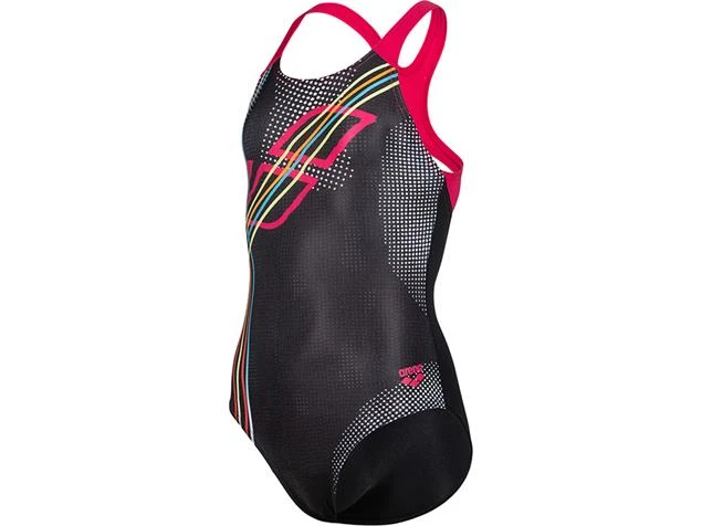 Arena Placement Mädchen Badeanzug New Swim Pro Back - 128 Black/freak Rose 3 Arena Placement Mädchen Badeanzug New Swim Pro Back - 128 Black/freak Rose