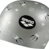 Arena Poolish Moulded Silikon Badekappe - Rocket Silver