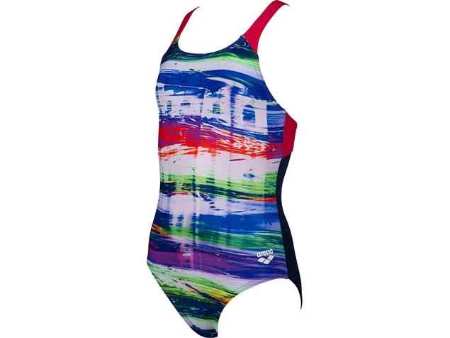 Arena Rainbow Colors Mädchen Badeanzug Swim Pro Back - 128 Navy/freak Rose 3 Arena Rainbow Colors Mädchen Badeanzug Swim Pro Back - 128 Navy/freak Rose