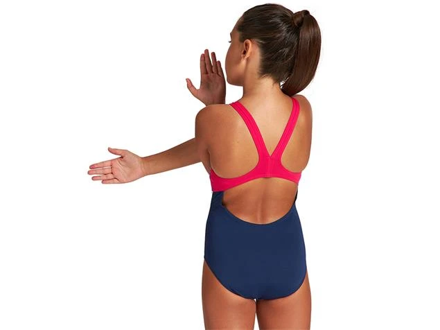 Arena Rainbow Colors Mädchen Badeanzug Swim Pro Back - 128 Navy/freak Rose 6 Arena Rainbow Colors Mädchen Badeanzug Swim Pro Back - 128 Navy/freak Rose – Bild 4