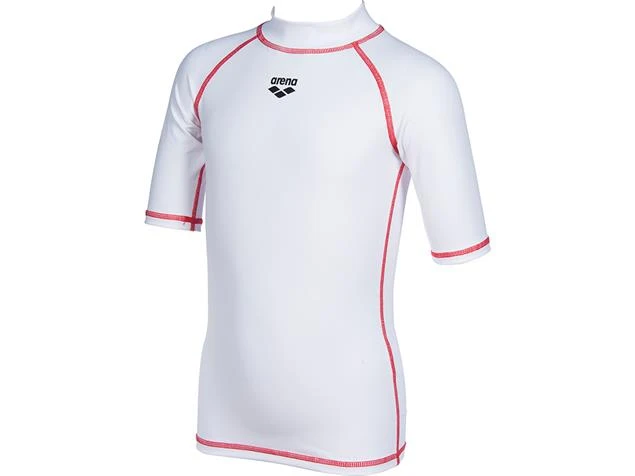 Arena Rash Vest S/S Shirt Girl Sun Protection - 128 White