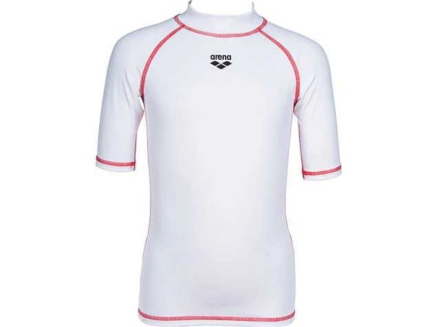 Arena Rash Vest S/S Shirt Girl Sun Protection - 128 White – Bild 2