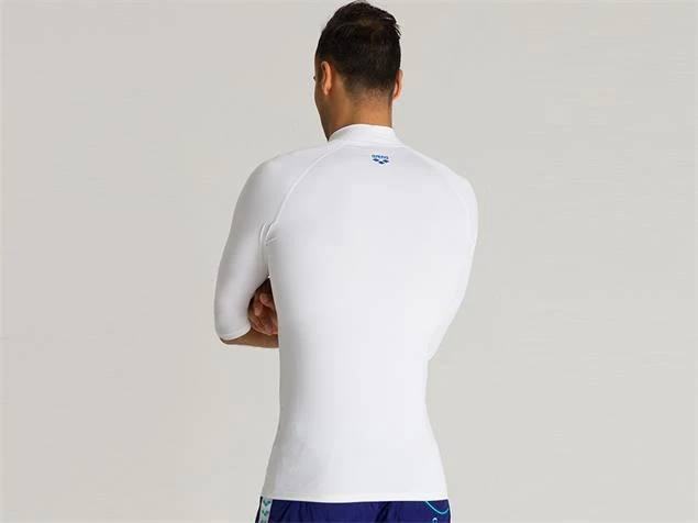 Arena Rash Vest S/S Shirt Men Sun Protection - M White 7 Arena Rash Vest S/S Shirt Men Sun Protection - M White – Bild 5