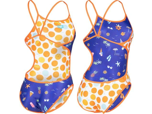 Arena Reversible Badeanzug Challenge Back - 38 Mango/multi 4 Arena Reversible Badeanzug Challenge Back - 38 Mango/multi – Bild 2